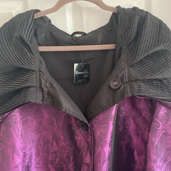 Ubu reversible NWT women’s XL rain jacket with pockets - Picture 3 of 8